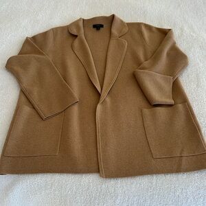 J Crew Cardigan Jacket Camel Size M